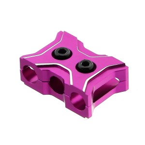 Aluminum ESC Motor 12 - 14 AWG 4mm Wire Fixed Guard Clamp Clip For 1/8 1/10 RC Car - RS-WFM01/PU