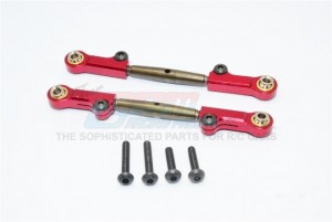 GPM YT047S SPRING STEEL STEERING ANTI-THREAD  TIE ROD WITH ALUMINIUM ENDS 1/10 AXIAL YETI ROCK RACER - Red - YT047S-OC-BER