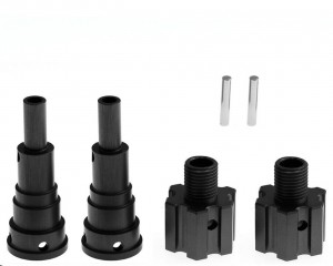 ALU CVD JOINTS W +10mm Extended Hex Hub 7768 For TRAXXAS 1/6 XRT / X-MAXX 8S - TRX-7768/BK
