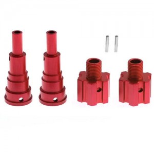ALU CVD JOINTS W +10mm Extended Hex Hub 7768 For TRAXXAS 1/6 XRT / X-MAXX 8S - RED - TRX-7768/RE