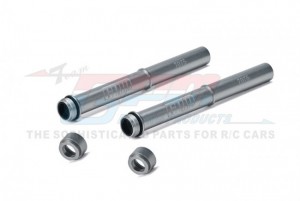GPM MX142 ALUMINUM 7075 FORK TUBE SET LOS263005 FOR LOSI 1/4 PROMOTO-MX MOTORCYCLE LOS06000 - SILVER - MX142-S