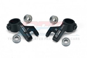 GPM MGO021 ALUMINUM 7075 FRONT STEERING BLOCK LARGER INNER BEARINGS ARA340189 ARRMA 1/10 2WD GORGON 4X2 MEGA 550 - BLACK - MGO021-BK