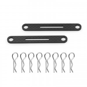 CARBON FIBER FRONT & REAR BODY POST SUPPORT BRACE 54783 FOR 1/10 RC TAMIYA TT02 XV-02 Car - RS-54783