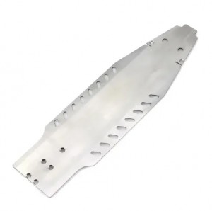 STAINLESS STEEL MAIN CHASSIS SKID PLATE FOR TAMIYA 1/10 RC BBX BB-01 BUGGY 58719 - TZP-CHASSIS-BB01