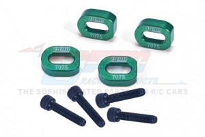 GPM TXM007N ALUMINIUM 7075 FIXING MOTOR BASE REINFORCEMENT TRAXXAS 1/5 X-MAXX 6S 8S 1/6 XRT 8S MONSTER 78086-4 - GREEN - TXM007N-G