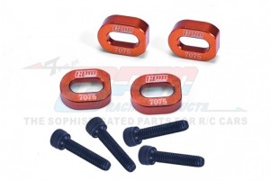 GPM TXM007N ALUMINIUM 7075 FIXING MOTOR BASE REINFORCEMENT TRAXXAS 1/5 X-MAXX 6S 8S 1/6 XRT 8S MONSTER 78086-4 - ORANGE - TXM007N-OR
