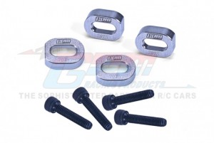 GPM TXM007N ALUMINIUM 7075 FIXING MOTOR BASE REINFORCEMENT TRAXXAS 1/5 X-MAXX 6S 8S 1/6 XRT 8S MONSTER 78086-4 - SILVER - TXM007N-S