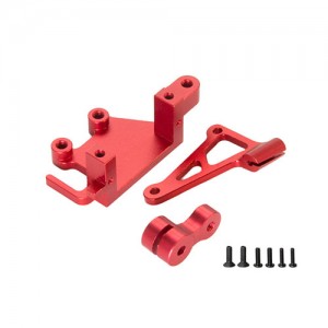 Aluminum 7075 Electronic Mount Servo Arm Set LOS261013 For 1/4 LOSI Promoto-MX Motorcycle Bike LOS06000 LOS06002 - RED - RS-LOS261013/RE