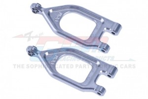 GPM MGO054 ALUMINUM 7075 FRONT UPPER SUSPENSION ARMS ARA330752 ARRMA 1/10 2WD GORGON 4X2 MEGA 550 MONSTER - SILVER - MGO054-S