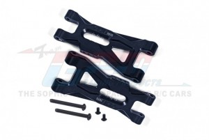 GPM MGO055 ALUMINUM 7075 FRONT UPPER SUSPENSION ARMS ARA330752 ARRMA 1/10 2WD GORGON 4X2 MEGA 550 MONSTER - BLACK - MGO055-BK