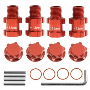 Aluminum Wheel Hex Adapter Convertor 14 to 17mm + 13mm Offset AR310779 For ARRMA 1/10 BIG ROCK GRANITE SENTON VORTEKS - RS-AR310779/RE