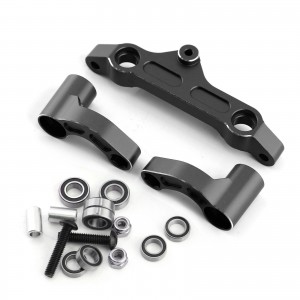 Aluminum Steering Bellcrank Set ARA340153 For ARRMA 1/5 KRATON OUTCAST 8S BLX BUGGY - BLACK - RS-ARA340153/BK
