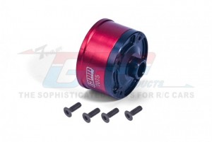 STEEL ALUMINIUM 7075  FRONT / MIDDLE / REAR DIFF CASE 9581 TRAXXAS 1/8 4WD SLEDGE MONSTER 95076-4 - RED - SLE011N-R