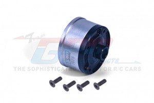 STEEL ALUMINIUM 7075  FRONT / MIDDLE / REAR DIFF CASE 9581 TRAXXAS 1/8 4WD SLEDGE MONSTER 95076-4 - SILVER - SLE011N-S