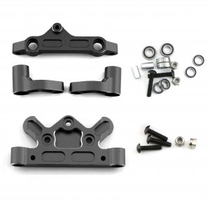 Aluminum Steering Saver Assembly With Top Plate ARA320474 ARA340153 ARRMA 1/5 KRATON OUTCAST 8S BLX ARA5208 ARA5810 - BLACK - RS-ARA320474153/BK