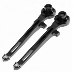 ALUMINIUM REAR SUSPENSION ARMS For TAMIYA 1/10 RC BBX BB-01 BUGGY 58719 - BLACK - BB01-02/BK