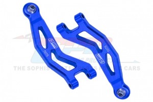 GPM MGG054 ALUMINUM 7075 FRONT UPPER SUSPENSION ARMS ARA330809 ARRMA 1/18 4WD GRANITE GROM MEGA 380 MONSTER ARA2102 - BLUE - MGG054-B