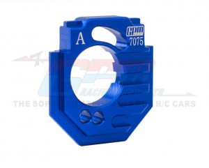 Aluminum 7075 Adjustable Motor Mount ARA320744 For ARRMA 1/18 Granite Grom MONSTER ARA2102 / TYPHON GROM ARA2106 - BLUE - MGG018-B