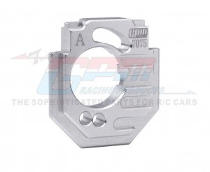 Aluminum 7075 Adjustable Motor Mount ARA320744 For ARRMA 1/18 Granite Grom MONSTER ARA2102 / TYPHON GROM ARA2106 - SILVER - MGG018-S