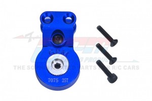 GPM MGO023T ALUMINUM 7075 SERVO SAVER STEERING 25T W. BUILT-IN SPRING ARA340192 ARRMA 1/10 GORGON 4X2 MEGA 550 MONSTER ARA3230ST1 - BLUE - MGO025T-B