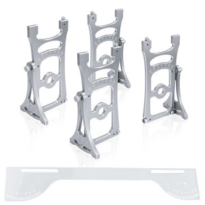 Universal Aluminum Setup System 1/7 1/8 Nitro And Electric RC On-Road Car - SILVER - ST-011/S