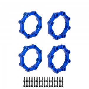 Aluminum Locking Rings Hex Adapter 3.8 Inch 8x32 to17mm For ProLine 3.8 Wheel - BLUE - PL38-01/BU