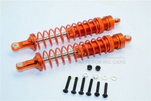 GPM YT125R ALUMINIUM REAR ADJUSTABLE SPRING  DAMPER (125MM) 1/10 RC AXIAL YETI ROCK RACER - Orange - YT125R-OR-OR