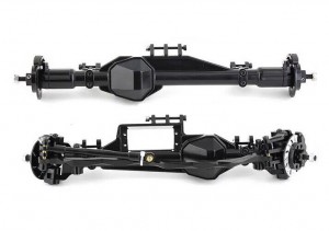 Complete F & R Portal Axle AXI232039 AXI232047 FOR 1/10 AXIAL RBX10 RYFT Bouncer - BLACK - RS-AXI23203947/BK