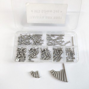 Full Stainless Steel M3 Hex Screws Set For TAMIYA 1/10 RC BBX BB-01 Buggy 58719 - SS-BB01