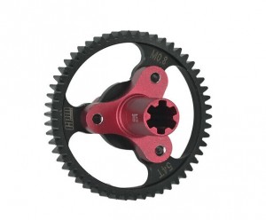 GPM MAF054TS ALUMINUM 7075 Steel M0.8 32P 54T Spur Gear Slipper ARA310948 1/10 ARRMA BIG ROCK GRANITE KRATON VORTEKS OUTCAST - RED - MAF054TS-R