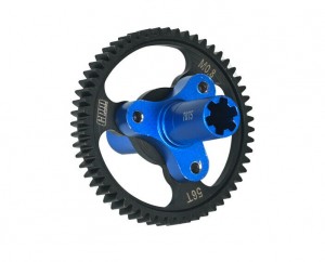 GPM MAF056TS ALUMINUM 7075 Steel M0.8 32P 56T Spur Gear Slipper ARA310948 1/10 ARRMA BIG ROCK GRANITE KRATON VORTEKS OUTCAST - BLUE - MAF056TS-B