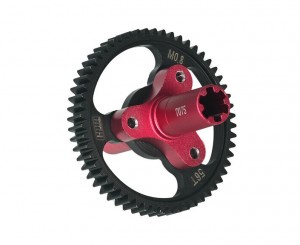 GPM MAF056TS ALUMINUM 7075 Steel M0.8 32P 56T Spur Gear Slipper ARA310948 1/10 ARRMA BIG ROCK GRANITE KRATON VORTEKS OUTCAST - RED - MAF056TS-R