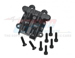 Aluminum 7075 Rear Diff Cover ARA320749 For ARRMA 1/18 GRANITE GROM MONSTER ARA2102 / 1/18 TYPHON GROM ARA2106 - BLACK - MGG013-BK