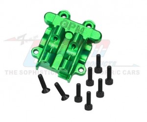 Aluminum 7075 Rear Diff Cover ARA320749 For ARRMA 1/18 GRANITE GROM MONSTER ARA2102 / 1/18 TYPHON GROM ARA2106 - GREEN - MGG013-G