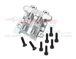 Aluminum 7075 Rear Diff Cover ARA320749 For ARRMA 1/18 GRANITE GROM MONSTER ARA2102 / 1/18 TYPHON GROM ARA2106 - SILVER - MGG013-S