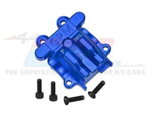 Aluminum 7075 Front Diff Cover ARA320749 For ARRMA 1/18 GRANITE GROM MONSTER ARA2102 / 1/18 TYPHON GROM BUGGY ARA2106 - BLUE - MGG012-B
