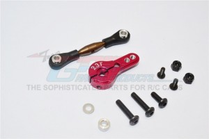 GPM YT16023 SPRING STEEL ANTI-THREAD TIE ROD WITH  ALUMINIUM SERVO HORN FOR 23T SPLINE 1/10 AXIAL YETI ROCK RACER - YT16023-R