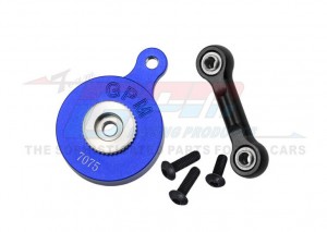 GPM MAM4023TSH Aluminum 7075 Direct Mount Servo Saver 23T W/ Fix Link ARA340200 ARA340181 For ARRMA 1/8 Mojave 4X4 1/10 Vorteks Vendetta Granite 3S 4S BLX - BLUE - MAM4023TSH-B