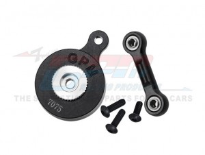 GPM MAM4023TSH Aluminum 7075 Direct Mount Servo Saver 23T W/ Fix Link ARA340200 ARA340181 For ARRMA 1/8 Mojave 4X4 1/10 Vorteks Vendetta Granite 3S 4S BLX - BLACK - MAM4023TSH-BK