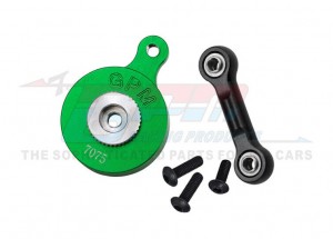 GPM MAM4023TSH Aluminum 7075 Direct Mount Servo Saver 23T W/ Fix Link ARA340200 ARA340181 For ARRMA 1/8 Mojave 4X4 1/10 Vorteks Vendetta Granite 3S 4S BLX - GREEN - MAM4023TSH-G