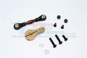 GPM YT16023 SPRING STEEL ANTI-THREAD TIE ROD WITH  ALUMINIUM SERVO HORN FOR 23T SPLINE 1/10 AXIAL YETI ROCK RACER - YT16023-TIT