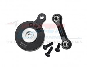 GPM MAM4025TSH Aluminum 7075 Direct Mount Servo Saver 25T W/ Fix Link ARA340200 ARA340181 For ARRMA 1/8 Mojave 4X4 1/10 Vorteks Vendetta Granite 3S 4S BLX - BLACK - MAM4025TSH-BK