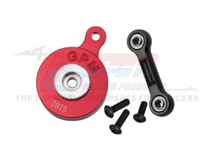 GPM MAM4025TSH Aluminum 7075 Direct Mount Servo Saver 25T W/ Fix Link ARA340200 ARA340181 For ARRMA 1/8 Mojave 4X4 1/10 Vorteks Vendetta Granite 3S 4S BLX - RED - MAM4025TSH-R