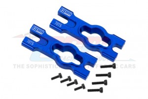 GPM LMTM201FR ALUMINUM 7075 BODY MOUNT CROSS BAR LOS211047 LOSI 1/18 Mini LMT 4X4 MONSTER LOS01026 - BLUE - LMTM201FR-B