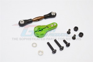 SPRING STEEL ANTI-THREAD TIE ROD WITH  ALUMINIUM SERVO HORN FOR 24T AXIAL YETI ROCK RACER - YT16024-G