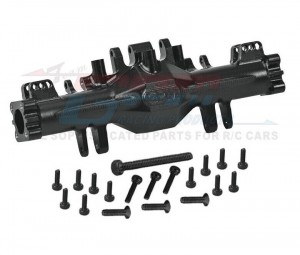 GPM LMTM012 7075 Aluminum Front / Rear Axle Housing LOS212035 For LOSI 1/18 Mini LMT MONSTER LOS01026 - BLACK - LMTM012-BK