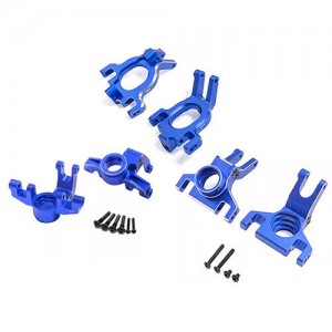 Combo Aluminum Front Steering C-hub Rear Hub AR330519​​​​ ARA330792 AR330522 For 1/8 ARRMA MOJAVE 4X4 4S BLX ARA4404 - BLUE - RS-AR330519​​​​92/B