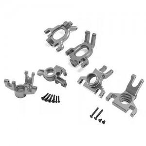 Combo Aluminum Front Steering C-hub Rear Hub AR330519​​​​ ARA330792 AR330522 For 1/8 ARRMA MOJAVE 4X4 4S BLX ARA4404 - GUN SILVER - RS-AR330519​​​​92/GS