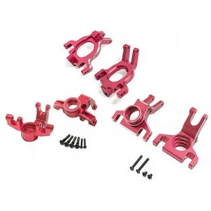 Combo Aluminum Front Steering C-hub Rear Hub AR330519​​​​ ARA330792 AR330522 For 1/8 ARRMA MOJAVE 4X4 4S BLX ARA4404 - RED - RS-AR330519​​​​92/R