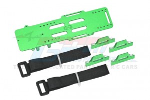 GPM LMTM0126A ALUMINUM 7075 BATTERY COMPARTMENT WITH ESC & RECEIVING BRACKET LOSI 1/18 Mini LMT 4X4 Brushed Monster LOS01026 - LMTM0126A-G